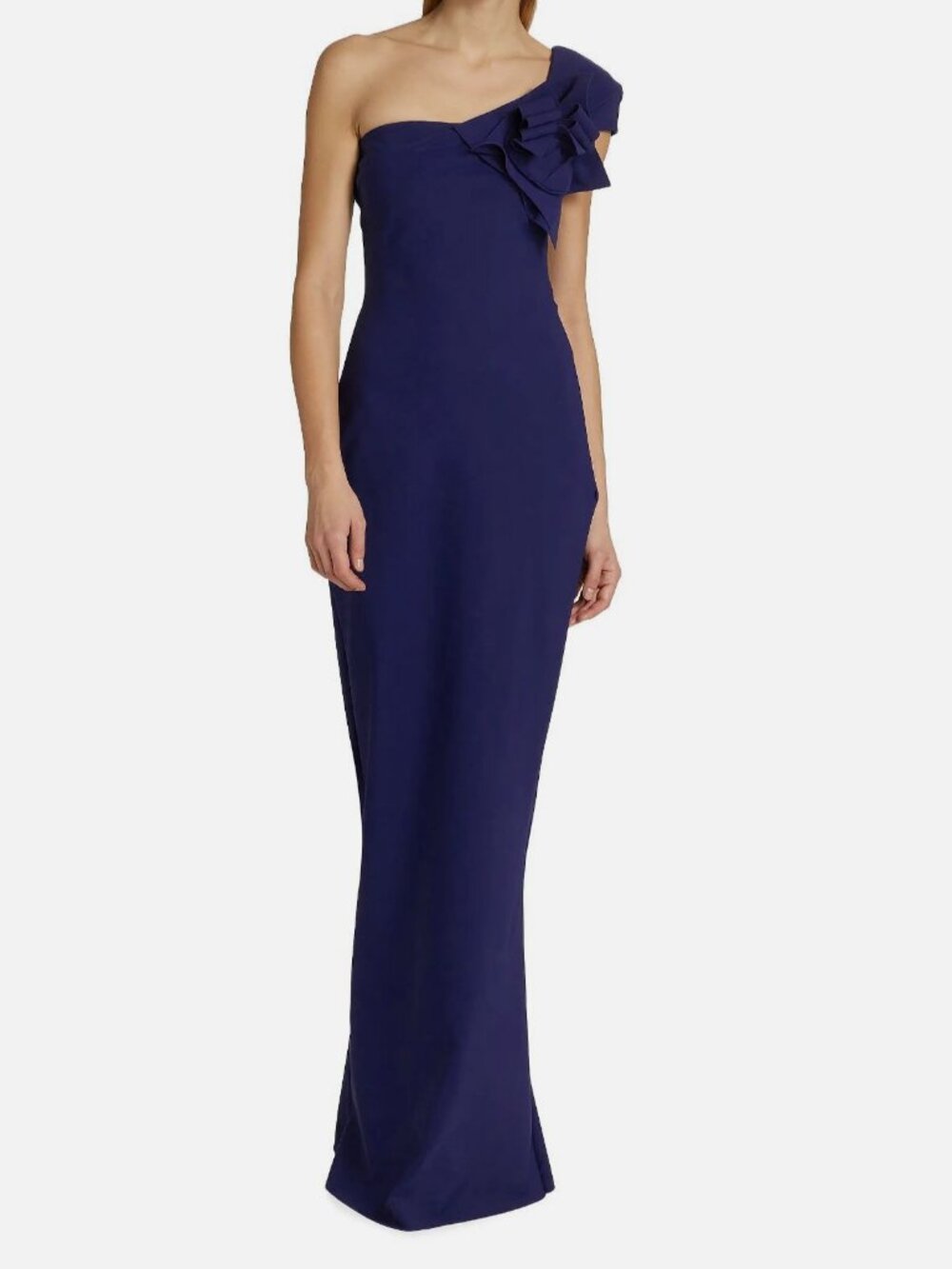Chiara Boni La Petite Robe Women's Blue One-Shoulder Nicolasa Gown Dress Size 50